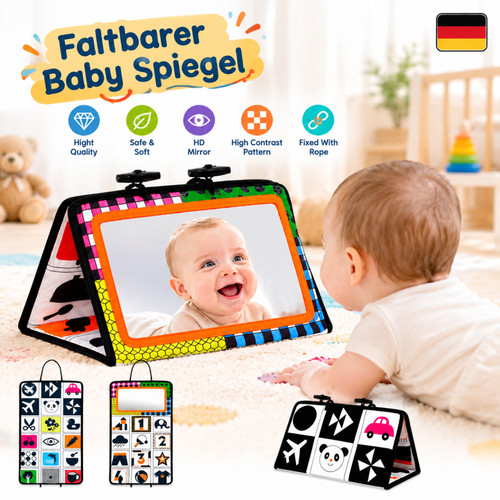 Faltbarer baby spiegel mit - faltbarer,