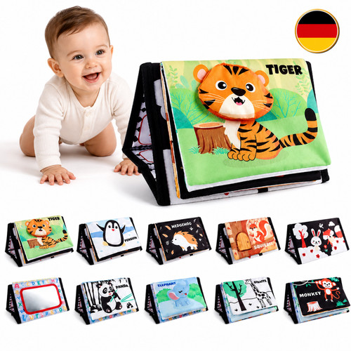Bunt faltbarer baby - bunt, spiegel